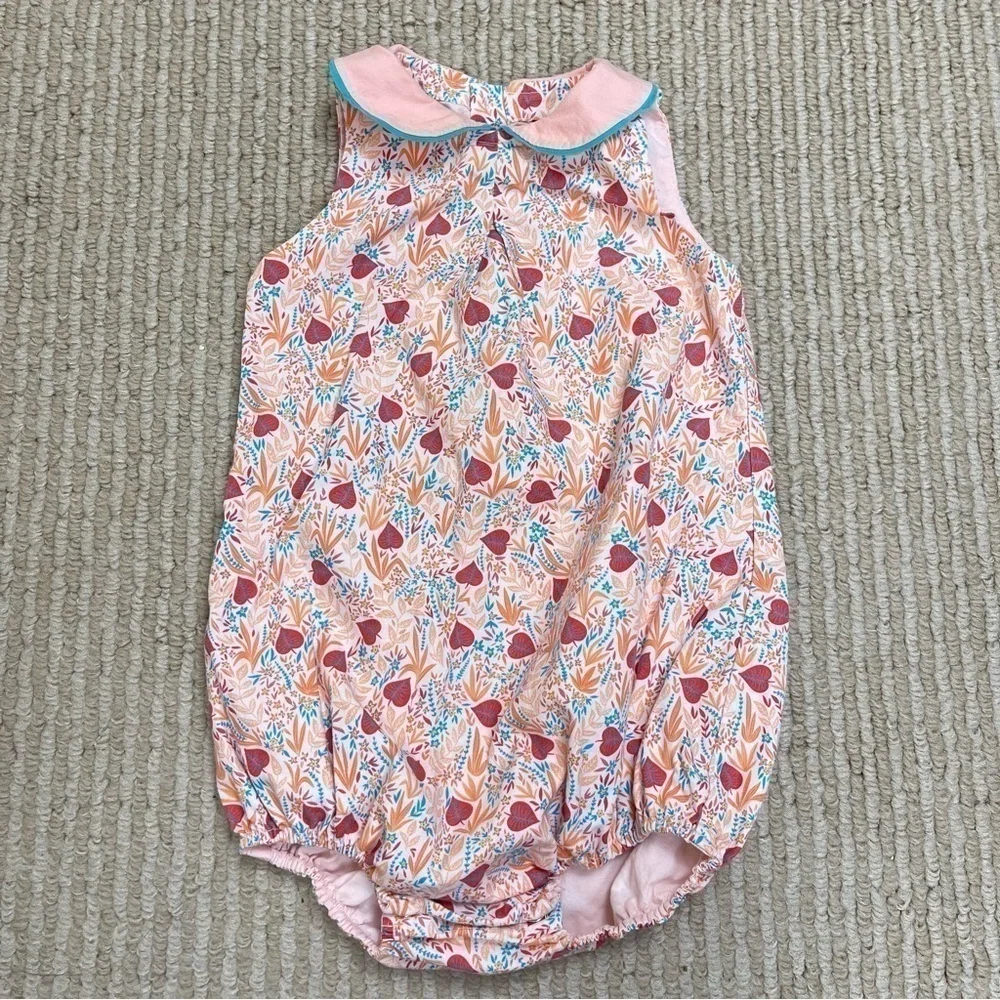 Jim Thompson Sleeveless Floral Print One Piece Size 6-12 Months Baby
